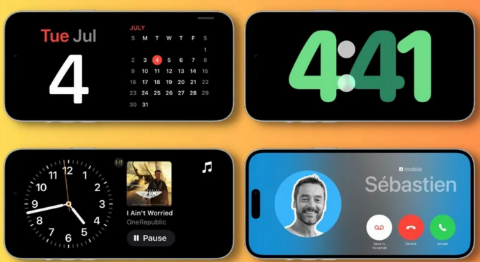 武宁苹果手机维修分享iOS17横屏充电待机显示有什么好处 