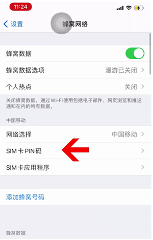 武宁苹果14维修网分享如何给iPhone14的SIM卡设置密码 