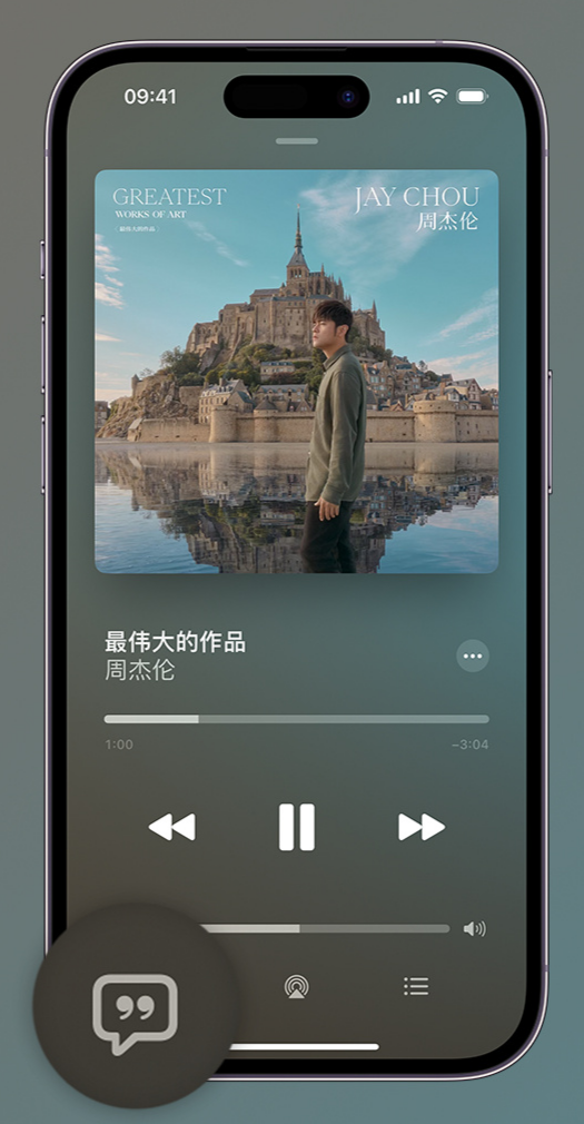 武宁iphone维修分享如何在iPhone上使用Apple Music全新唱歌功能 