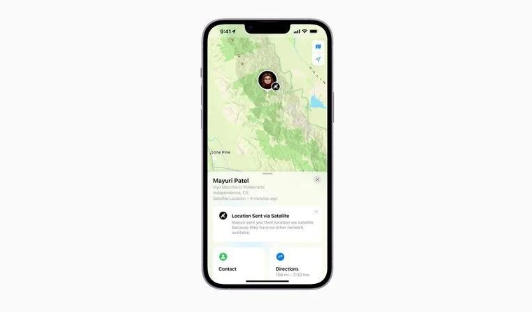 武宁苹果14维修分享iPhone14系列中 FindMy功能通过卫星分享位置方法教程 