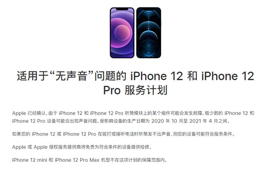 武宁苹果手机维修分享iPhone 12/Pro 拨打或接听电话时无声音怎么办 